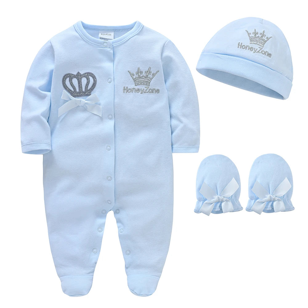 4 Pack White Baby Clothes Set Cotton Jersey Rompers Unisex 0 To 9 Months Newborn