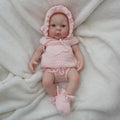 reborn baby dolls 12 inch Cute Full Body Soft Silicone Baby Doll Girl Lifelike Reborn babies pink clothes with Doll Accessories