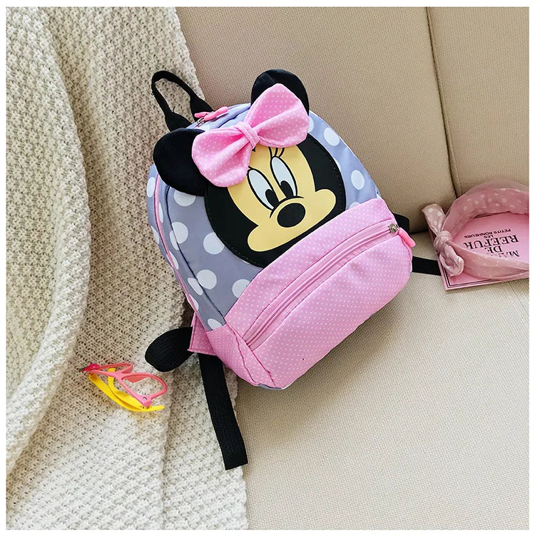 5 Style Disney Cartoon Backpack For Baby Boys Girls Minnie Mickey Mouse Children Lovely Schoolbag Kindergarten Kids Toys