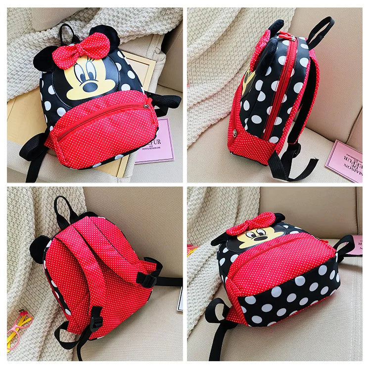 5 Style Disney Cartoon Backpack For Baby Boys Girls Minnie Mickey Mouse Children Lovely Schoolbag Kindergarten Kids Toys