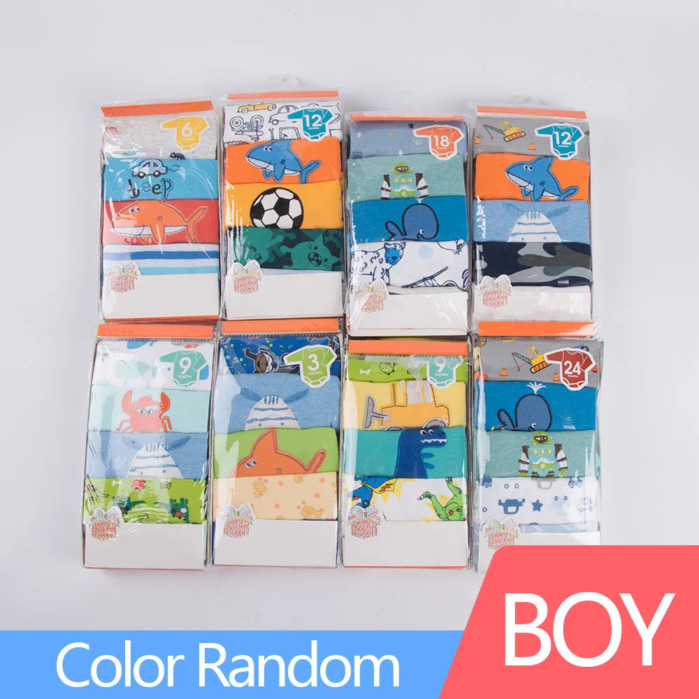 5 Pack Baby Bodysuits For 3M To 24M Winggle In Cotton Long Sleeve Infant Bodysuits Unisex