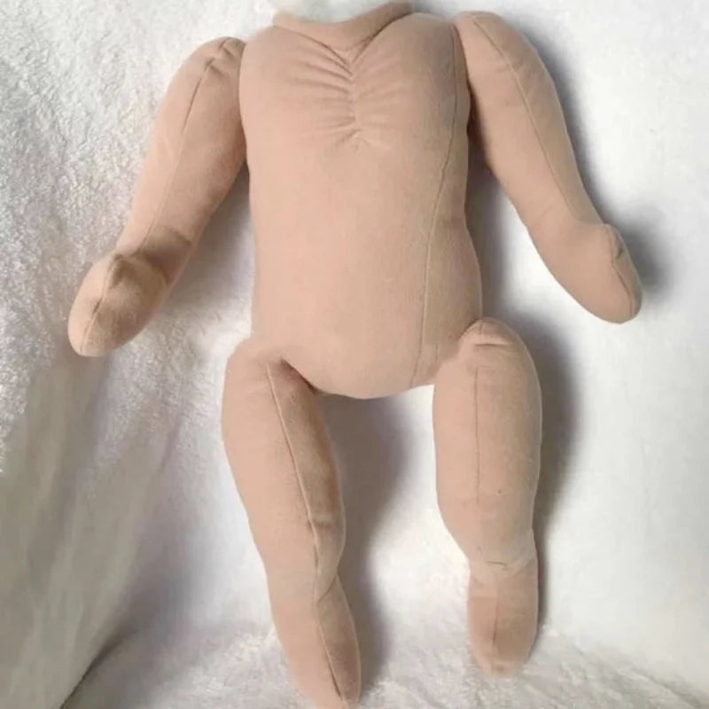 Reborn Jointed Cloth Doll Body Flesh Tone Poseable Limbs