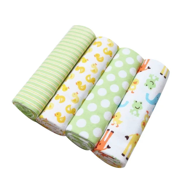 Receiving Blanket Flannel 76x76 cm Four Pack Oversized Swaddle