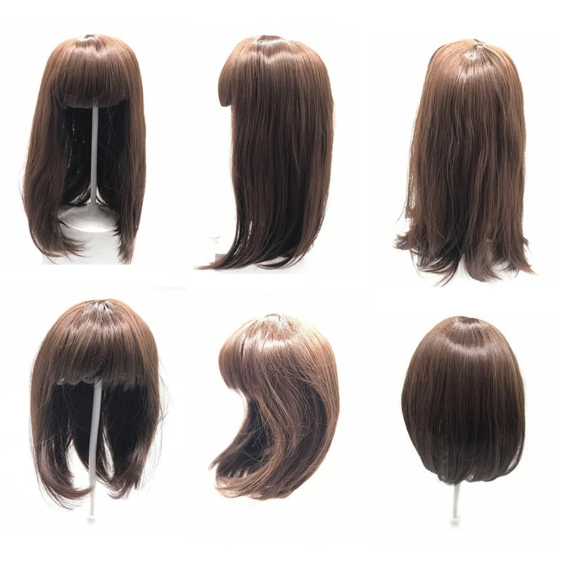 NPK 70cm Reborn Toddler Doll Sticked Hair Wig 28inch Silicone Realistic Reborn Baby Dolls Hair Wig DIY Doll Accessory