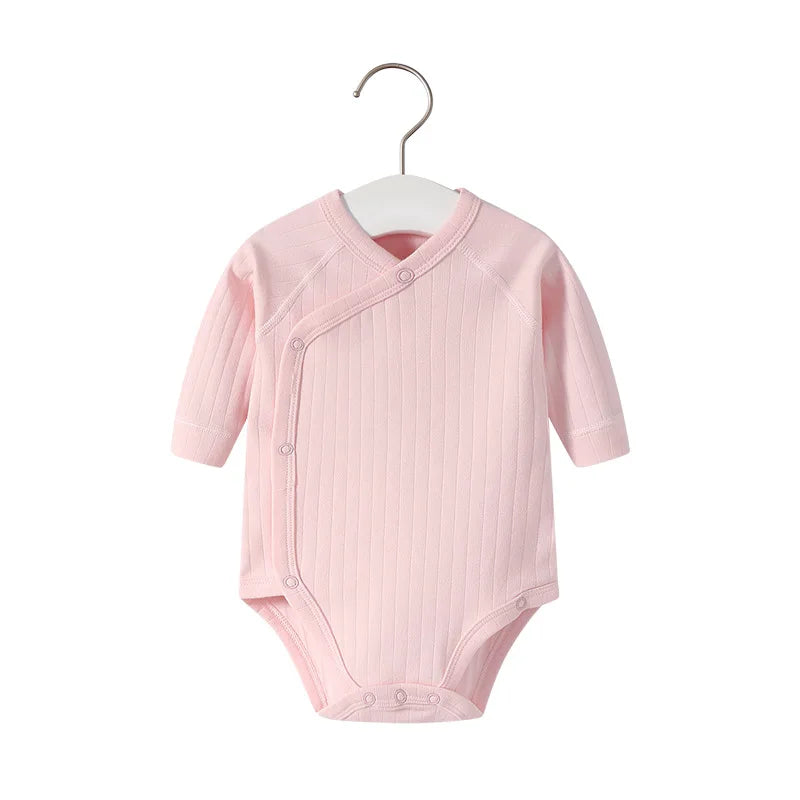 2pcs/lot Newborn Baby Clothes Rompers Cotton Infant Long Sleeves