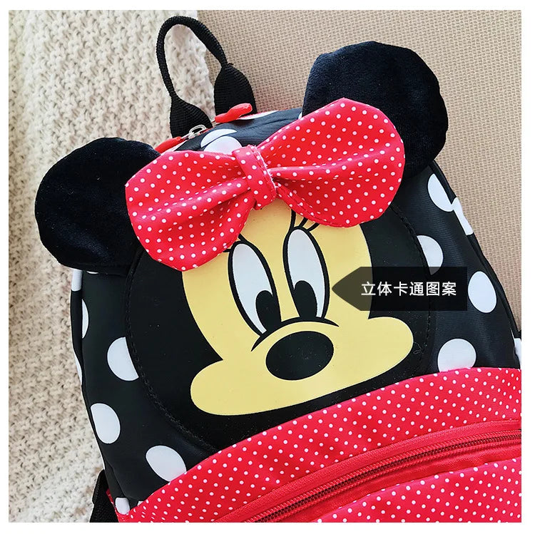 5 Style Disney Cartoon Backpack For Baby Boys Girls Minnie Mickey Mouse Children Lovely Schoolbag Kindergarten Kids Toys