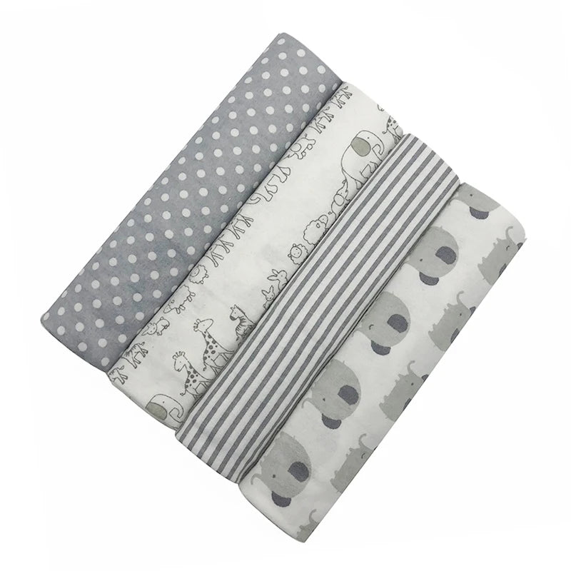 Receiving Blanket Flannel 76x76 cm Four Pack Oversized Swaddle