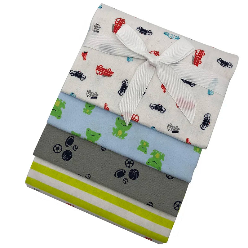 Receiving Blanket Flannel 76x76 cm Four Pack Oversized Swaddle