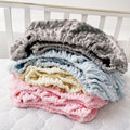 Newborn Crib Bedding Set Cotton Polyester White Soft All-Season Warm