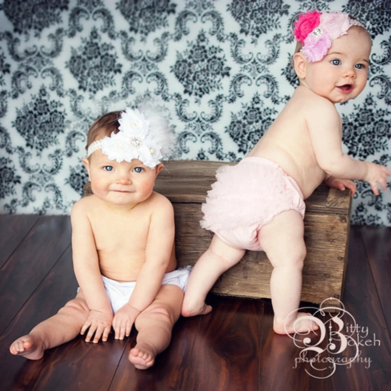 Baby Shorts Baby Clothing Floral Silk Bow Satin Shorts Ruffle Diaper Cover Bloomer Baby Girls Satin Panties Bloomers