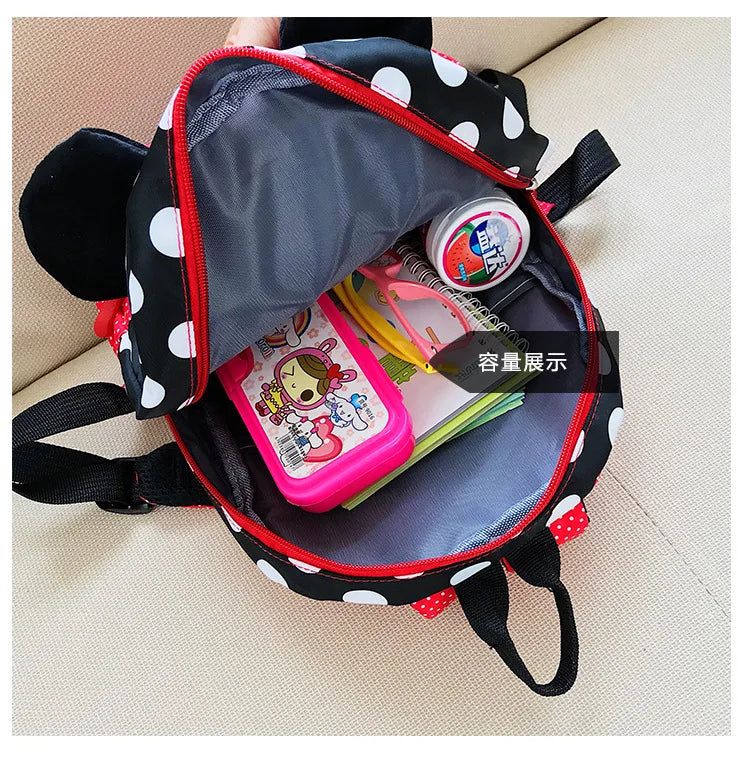 5 Style Disney Cartoon Backpack For Baby Boys Girls Minnie Mickey Mouse Children Lovely Schoolbag Kindergarten Kids Toys