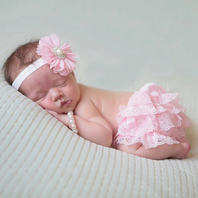 Baby Shorts Baby Clothing Floral Silk Bow Satin Shorts Ruffle Diaper Cover Bloomer Baby Girls Satin Panties Bloomers