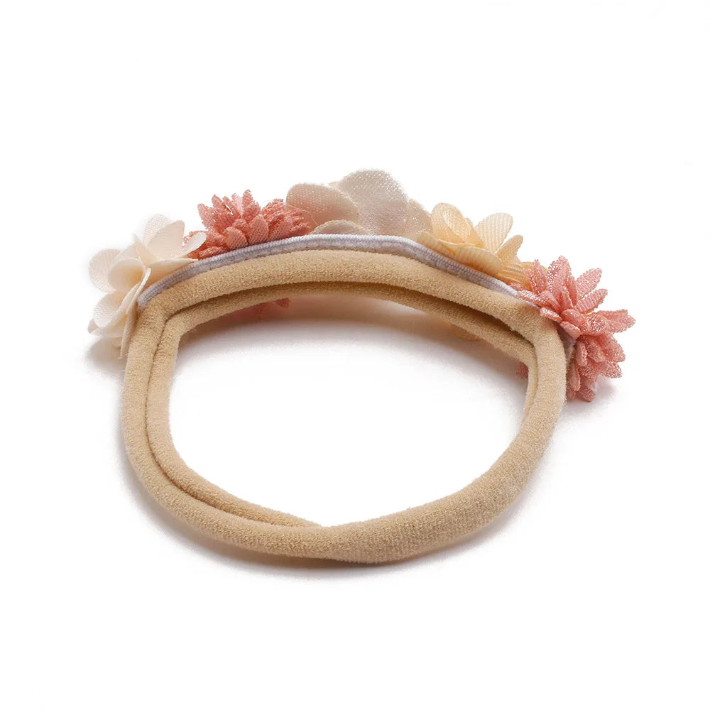 Beautiful Lovely Baby Flower Headbands Newborn Head Band for 0-12 Months Infant Headband Boutique Headwear High Elastic