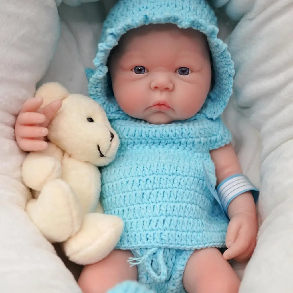 reborn baby dolls 12 inch Cute Full Body Soft Silicone Baby Doll Girl Lifelike Reborn babies pink clothes with Doll Accessories