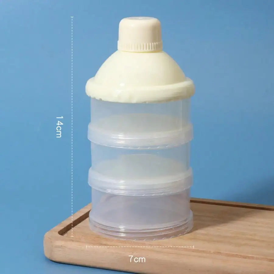Your On The Go Portable 3 Layer Baby Formula Dispenser Airtight Storage Box Keeps Milk Powder Fresh And Snacks