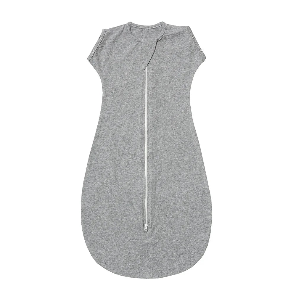 SU3009 Newborn Sleepsack Soft Cotton Natural Double Zipper