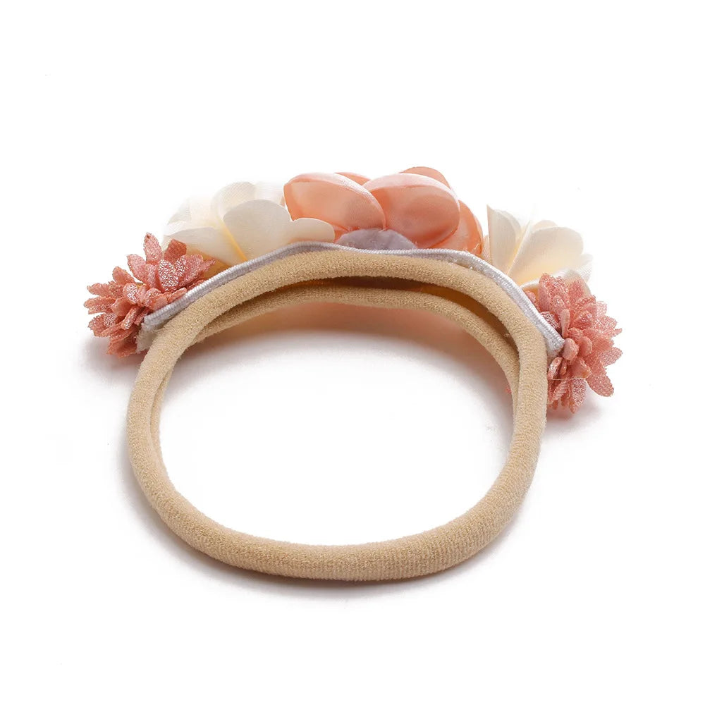 Beautiful Lovely Baby Flower Headbands Newborn Head Band for 0-12 Months Infant Headband Boutique Headwear High Elastic