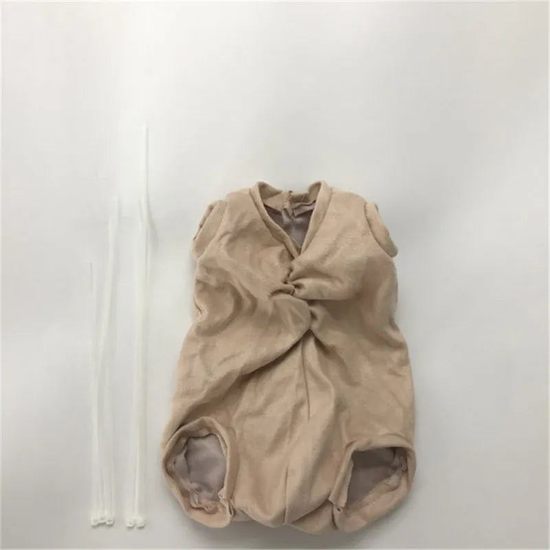 With zip rope 18 22 24 28 inch Reborn doll Polyester Fabric Cloth body DIY Reborn baby Accessories