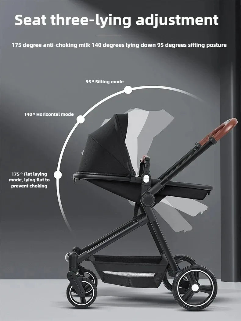 3in1 Twins baby stroller with car seat Lightweight small folded carry on baby carriage multifunctional baby strollers