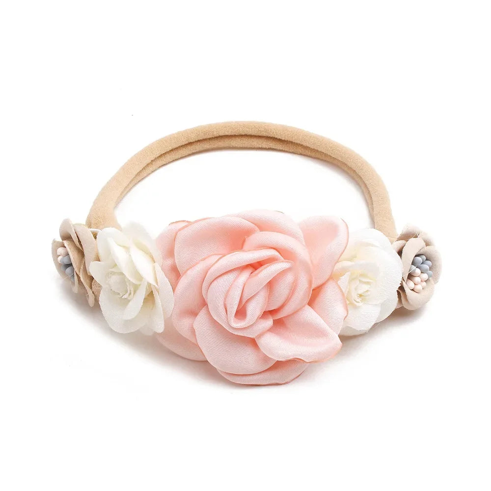 Headbands Cotton Floral Breathable Elastic For Newborns 0-12 Months
