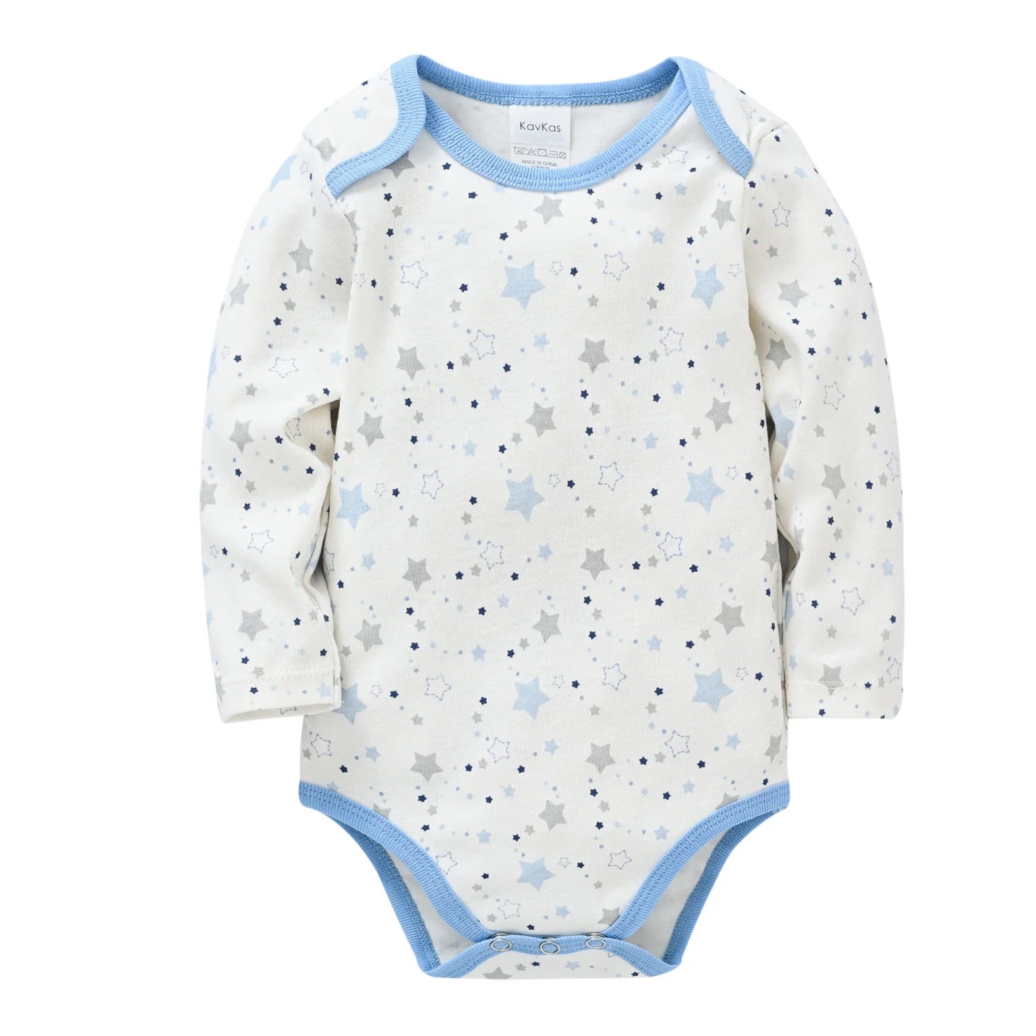 Baby Boys Cotton Bodysuit One Piece Long Sleeve Jumpsuit Breathable Newborn Body Suit Playsuit