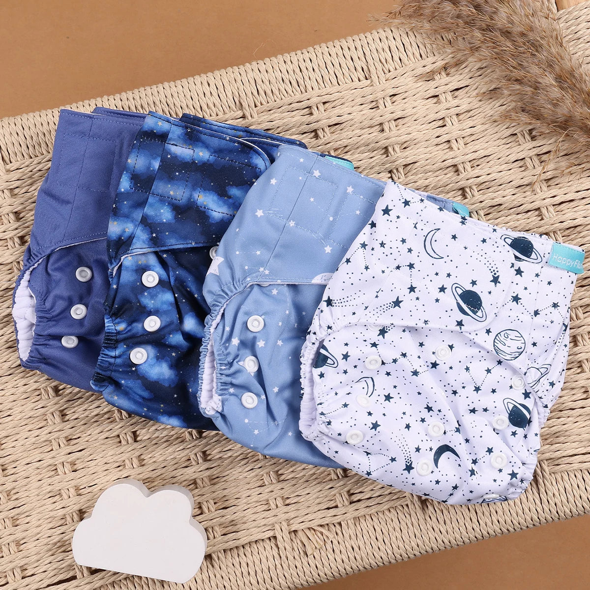 Your Perfect Cloth Diaper Covers Set Washable, Eco Friendly, Adjustable Fit For 3 To 15 Kg
