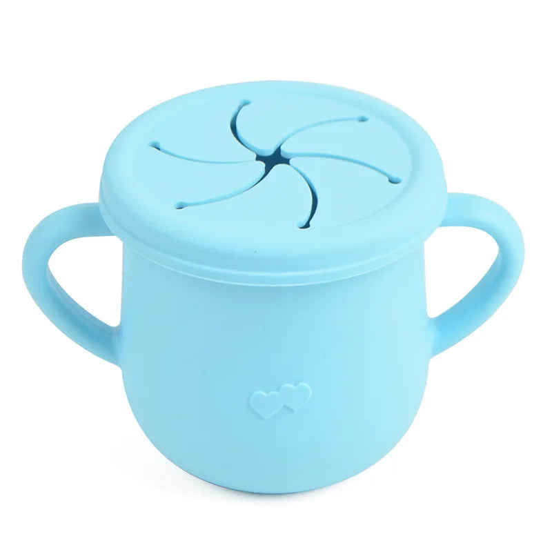 Baby Silicone Feeding Cups Portable Drinkware Sippy Food Food Grade Learning Cups For Toddlers Storage Snack Container BPA FREE
