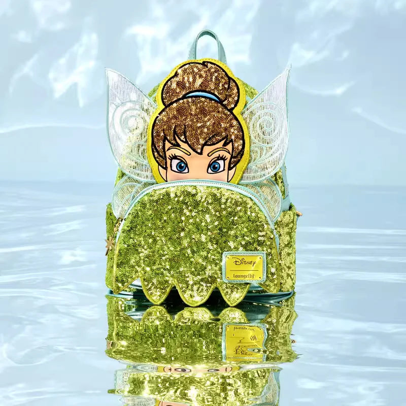 Loungefly Disney Sequin Series Tinker Bell Mini Backpack Sprinkle Magic Limited Edition