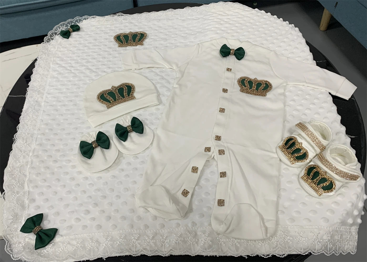 Your Perfect Cotton Outfit Set With Personalization Crown