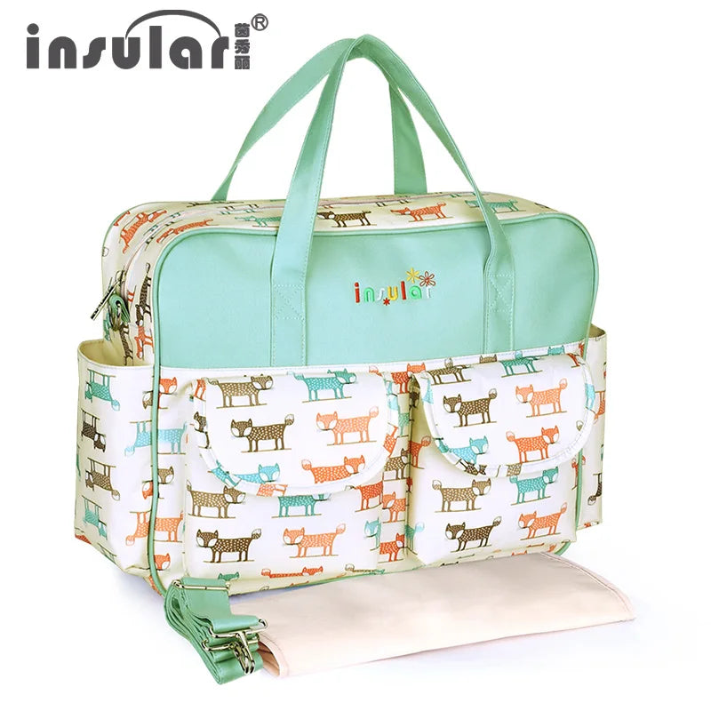 New Style Waterproof Diaper Bag Large Capacity Messenger Travel Bag Multifunctional Maternity Baby Stroller Bag