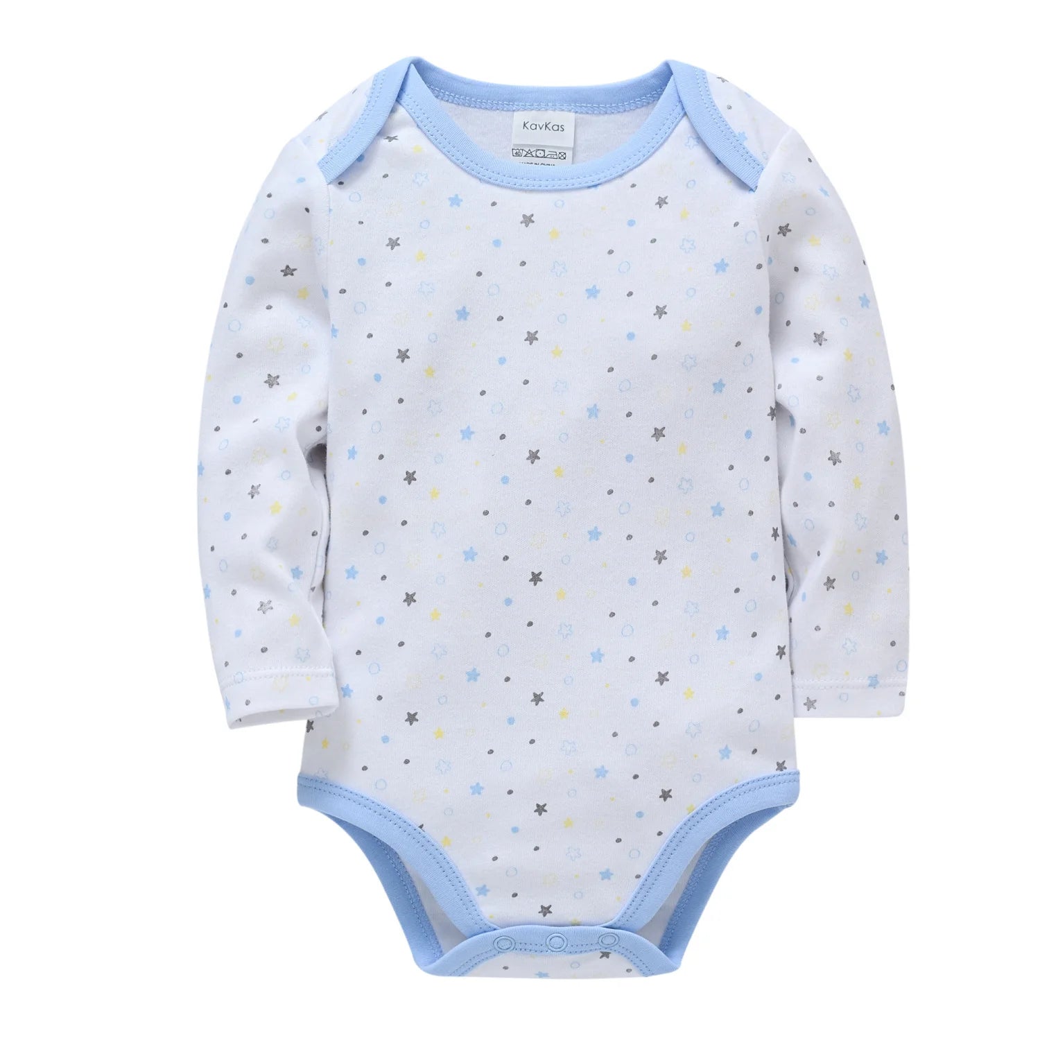 Baby Boys Cotton Bodysuit One Piece Long Sleeve Jumpsuit Breathable Newborn Body Suit Playsuit