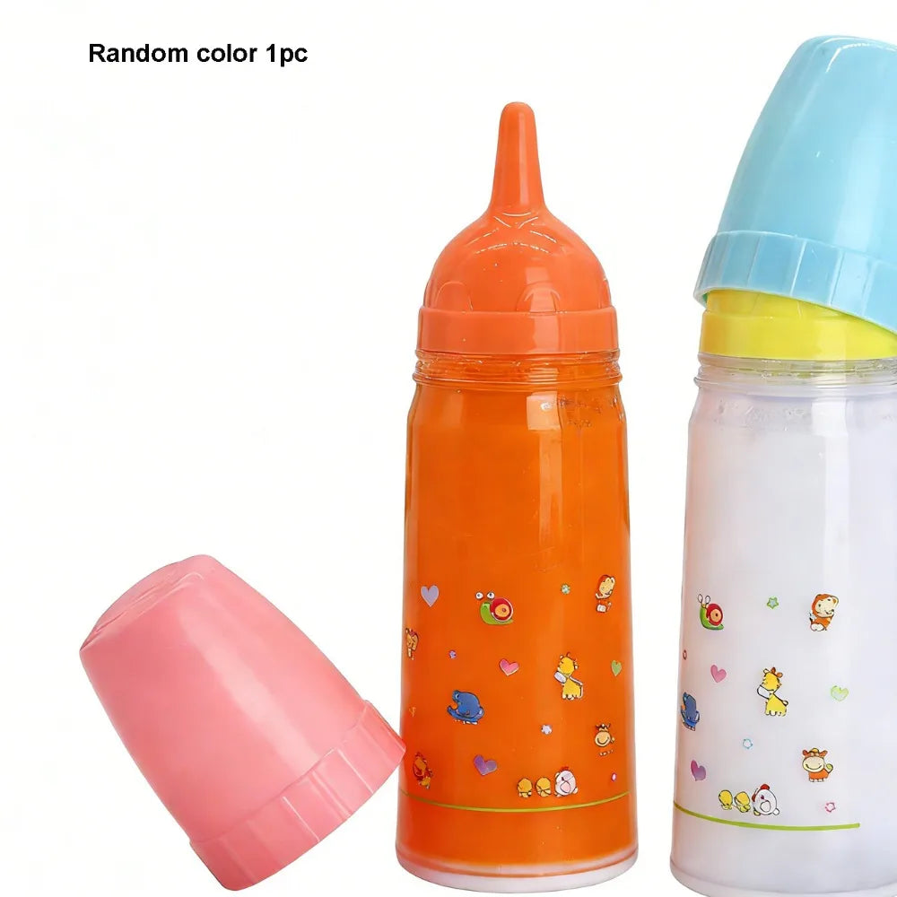 with Pacifier Bibs Magic Milk Juice Bottles fit Newborn Dolls Multistyles Plastic Nipple Bottle Reborn Cute Dolls Accessories