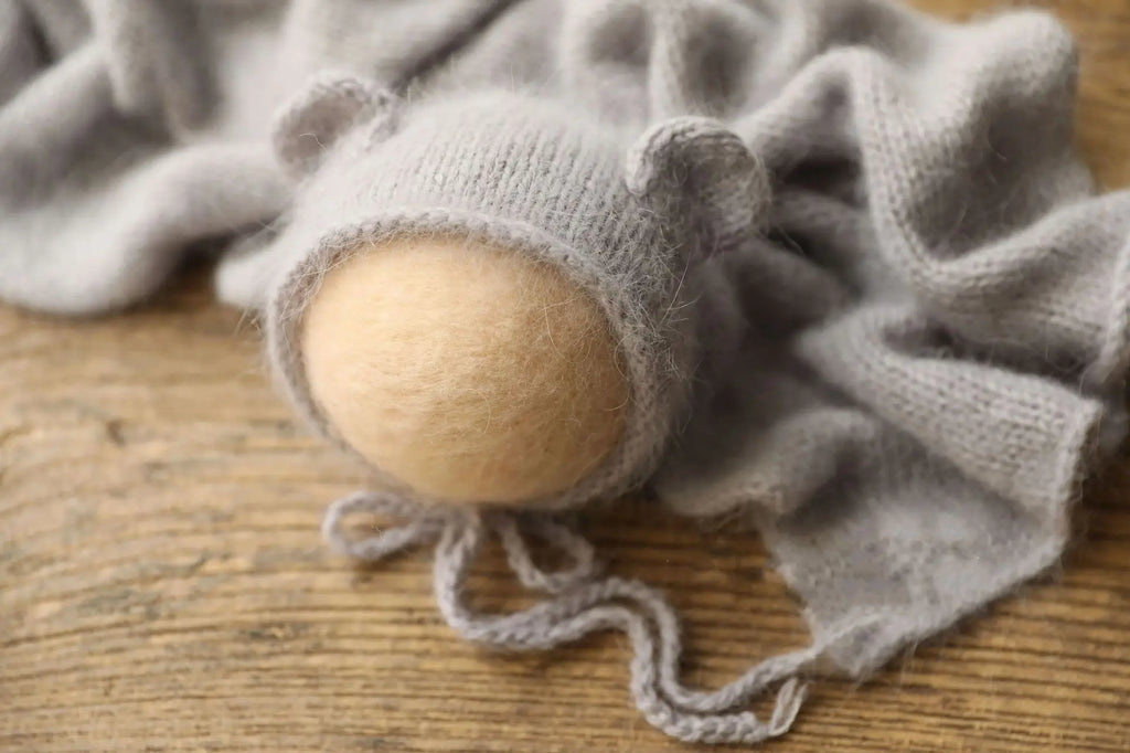 Newborn Cute Little Bear Hat Newborn Photography Props Knit Baby Girl Boy Bear Hat Baby Photography Props Aceessries