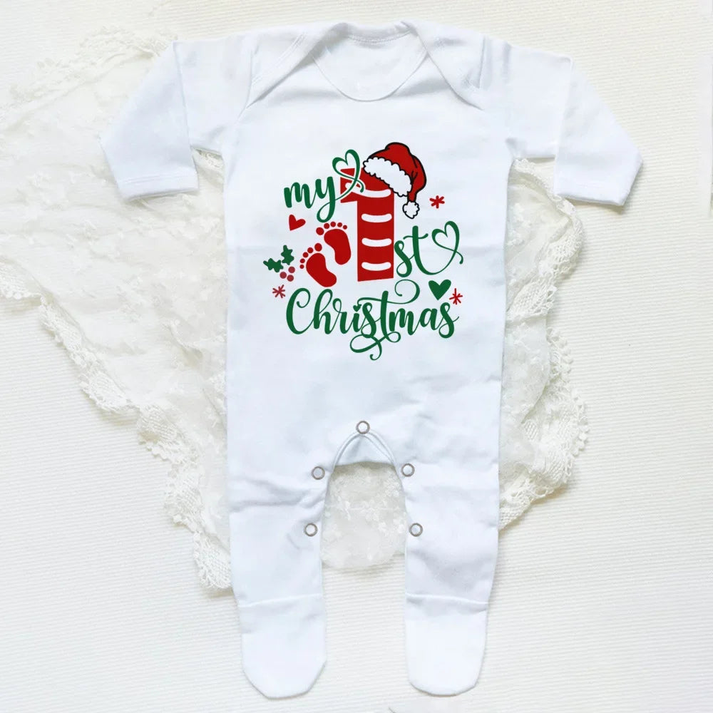 Your Baby's First Christmas Babygrow Sleepsuit So Cozy