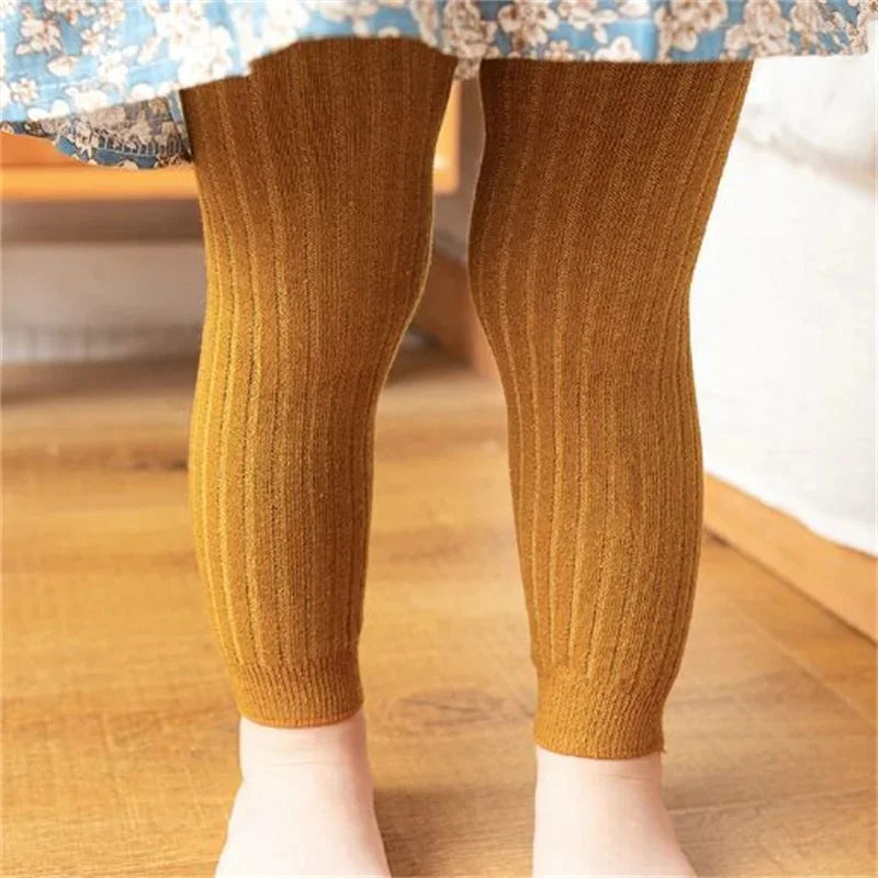 Kids Knit Leggings – Cotton Blend, 0–6 Years