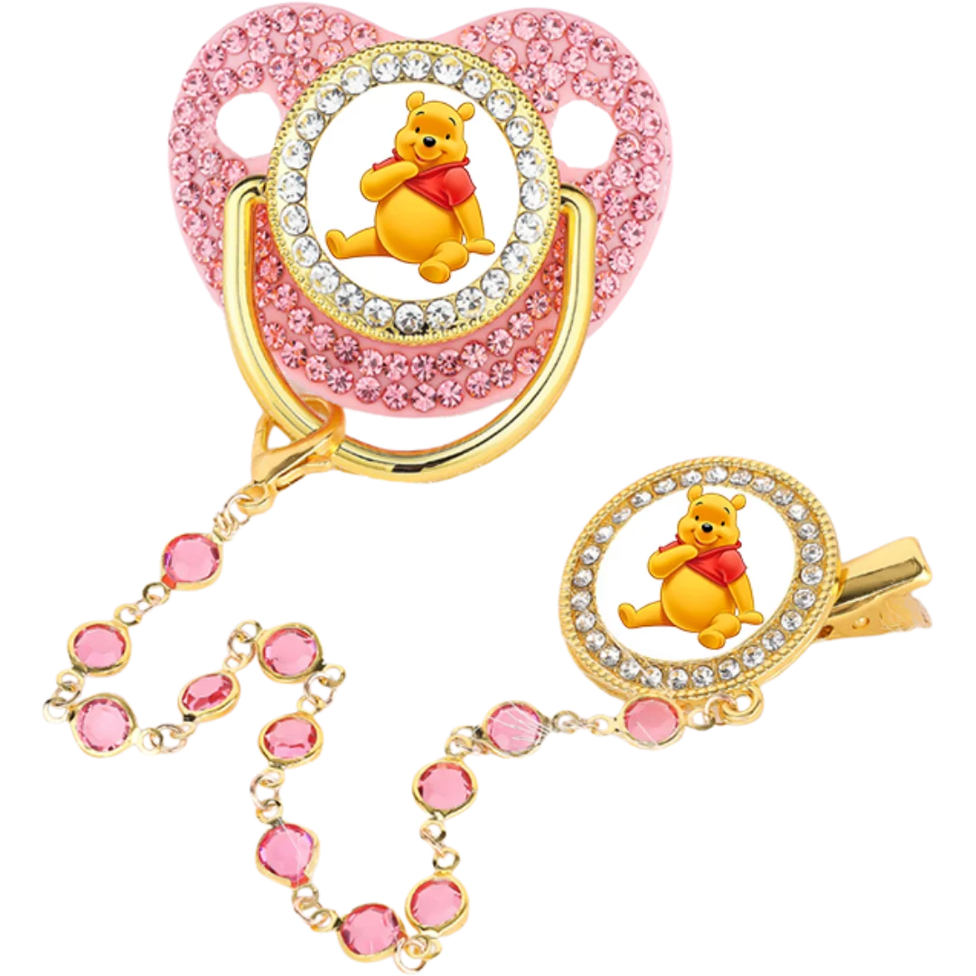 Baby Pacifier & Teething Ring – Glitter Silicone