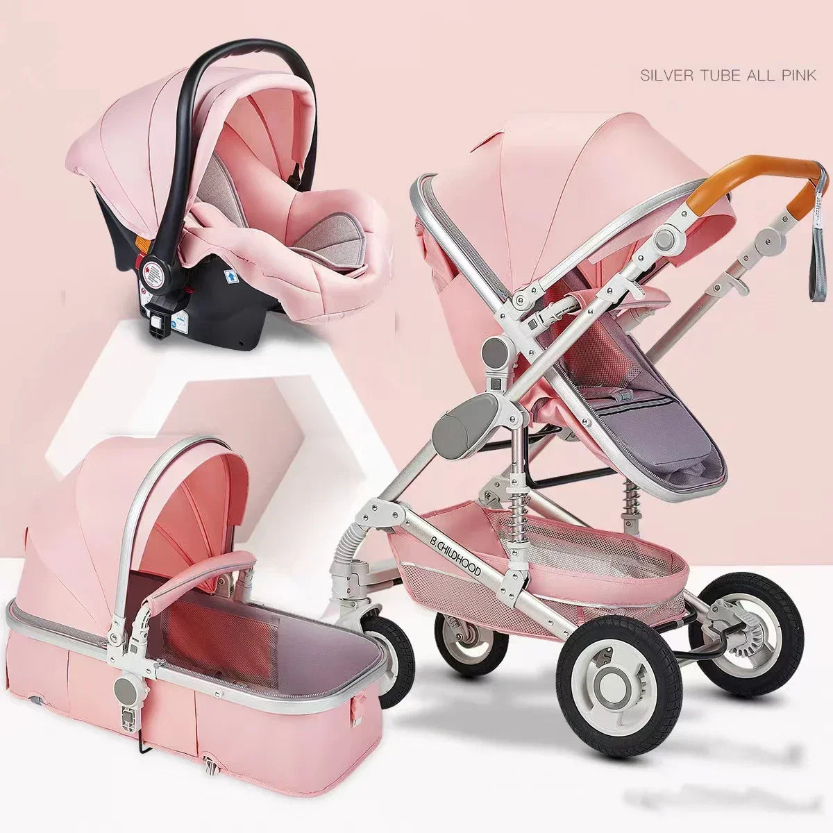 Your 3 In 1 Baby Stroller For Smooth Rides And Easy Outings Perfect Pushchair For Newborns