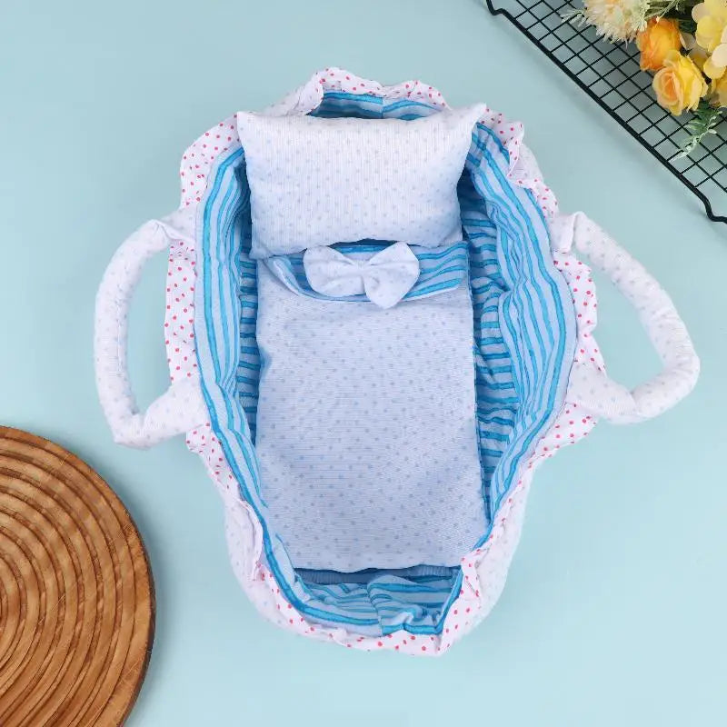 Dollhouse Hand Pull Basket Plastic Dress-Up Toy For Dolls Under 35 CM