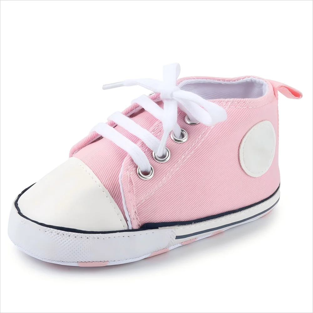 Unisex Baby Canvas Shoes 0 To 18 Months Multicolor Classic Casual Anti Slip Soft Sole First Walkers