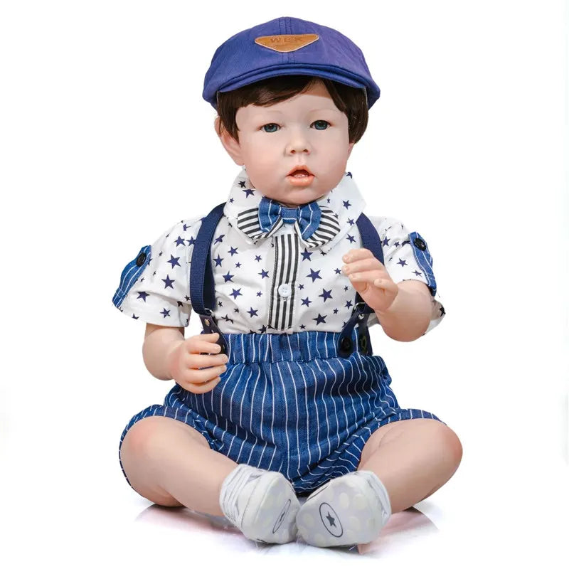 28 Inch Plush Doll Wig For Reborn Toddler Dolls, Realistic Hair, 46 Cm Head Circumference, DIY Accessory
