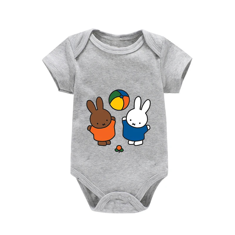 Miffys Baby Bodysuits Clothes Newborn Boy Girl Kawaii Clothes Cute Jumpsuit Cotton Infant Outfits Safe Soft Romper Children Gift