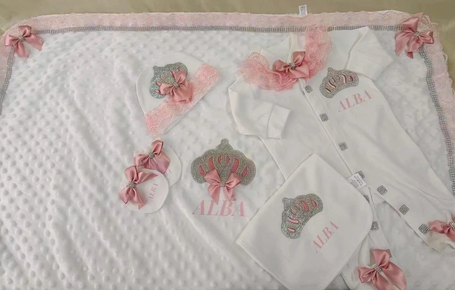 Your Perfect Cotton Outfit Set With Personalization Crown