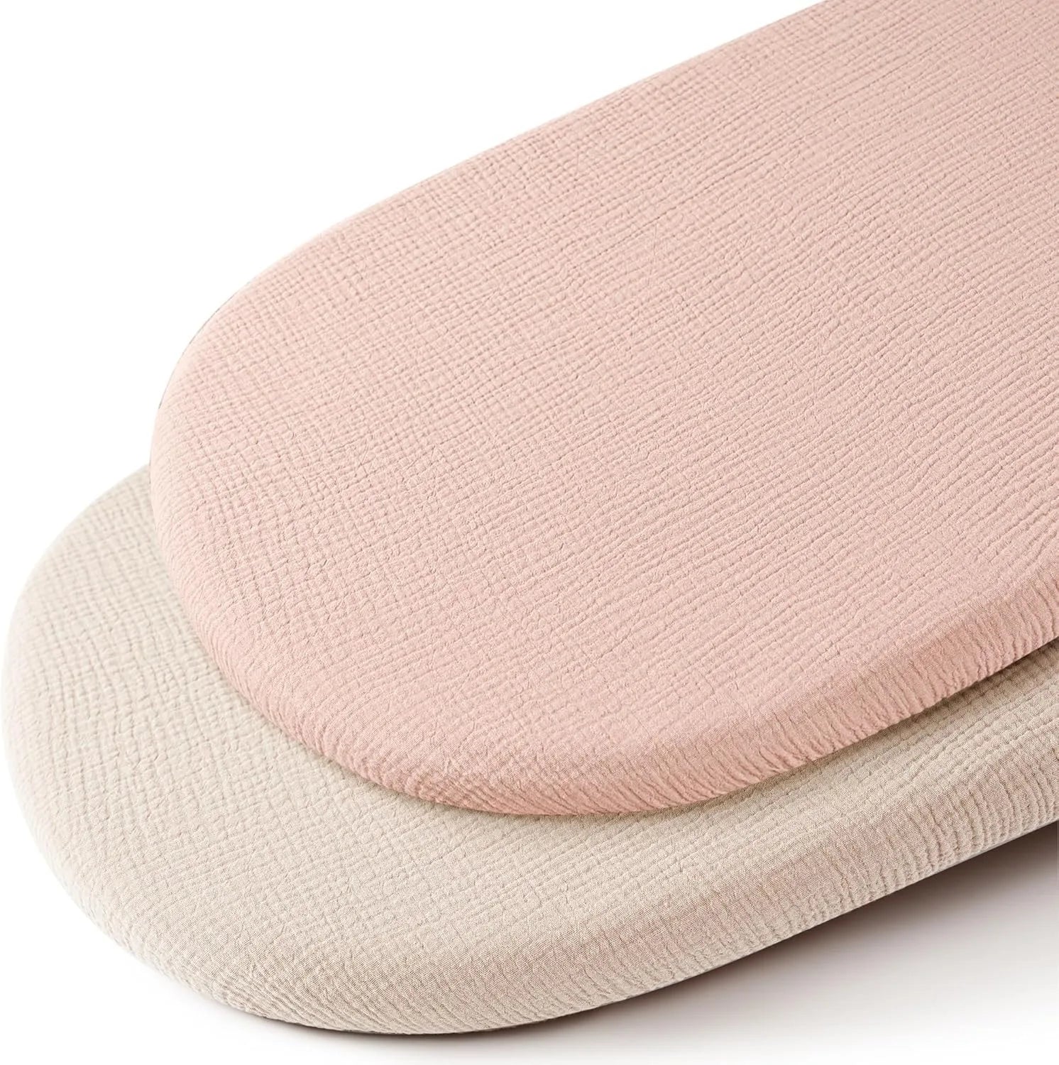 Two Pack Breathable Cotton Baby Crib Fitted Sheets Universal 32x17 Inches Soft and Cozy For Your Newborn
