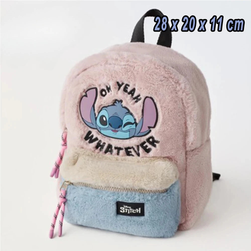 Backpack Plush Disney Stitch Big Capacity For School Days