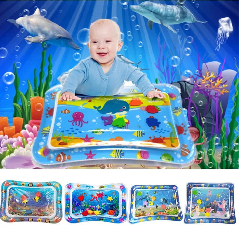 Baby Tummy Time Sensory Water Mat PVC Activity Play Mat