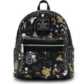 Stitch & Angel Cherry Blossom Heart Mini Double Shoulder Bags Stitch PU Leather Women Double Shoulder Bags