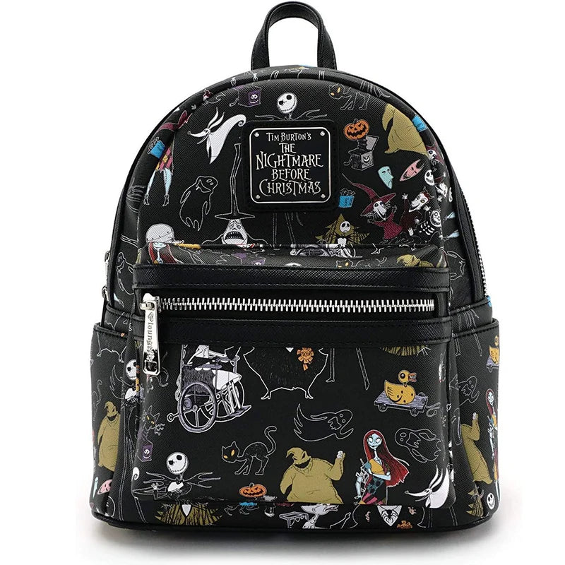 Stitch & Angel Cherry Blossom Heart Mini Double Shoulder Bags Stitch PU Leather Women Double Shoulder Bags
