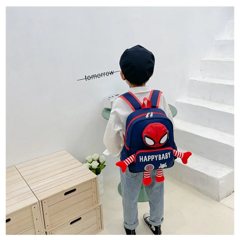 Disney backpack fashion cartoon cute boys and girls backpack lightweight anti-lost kindergarten bag