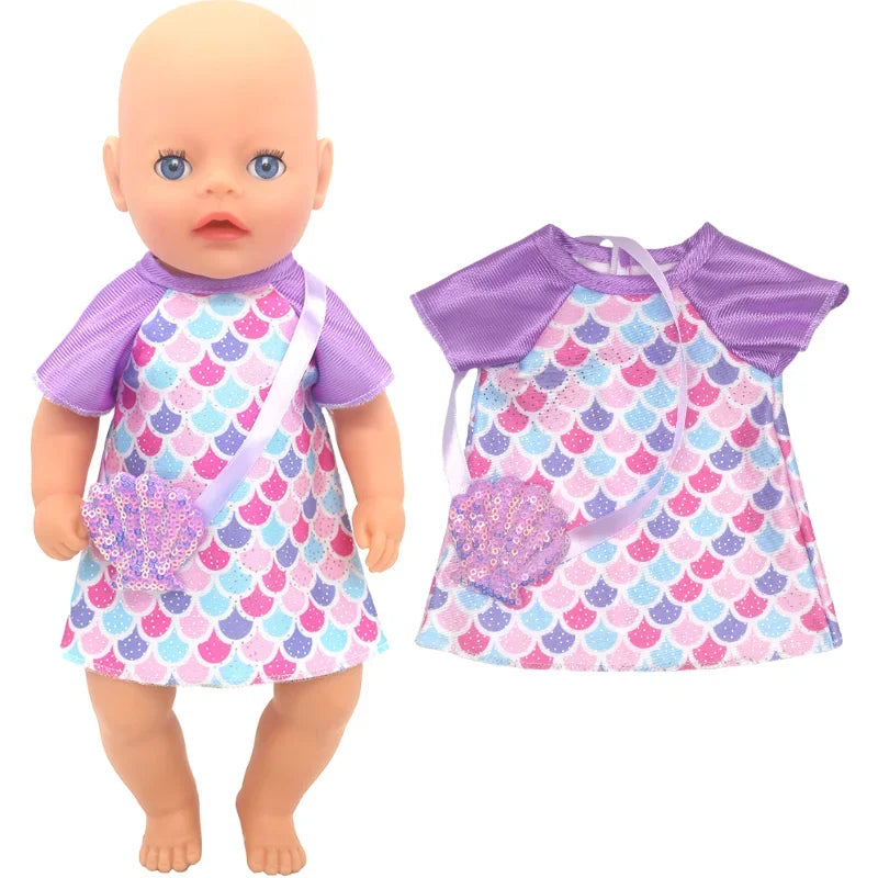 14" Baby Doll Girl Boy Clothes Overall 36cm Doll Outfit Rompers Toys Clothing