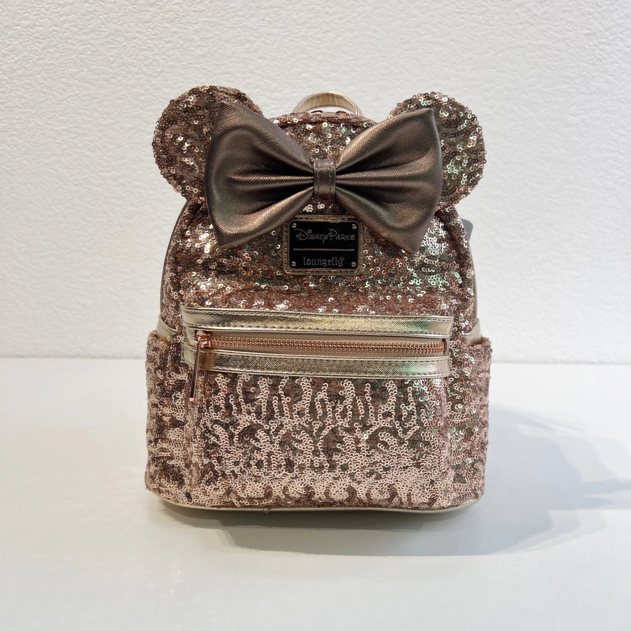 Mickey Fashion Backpack Travel Portable Storage Bag Creative Sequin Element Design Outdoor Travel Practical Peripheral Fun Gifts
